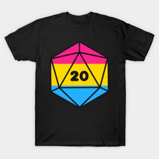 D20 - Pansexual Pride Dice T-Shirt
